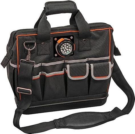 Klein Tools 55431 Tool Bag With Molded Bottom Padded Shoulder Strap