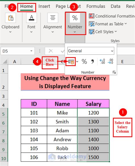 How To Change Default Currency In Excel Simple Methods Exceldemy