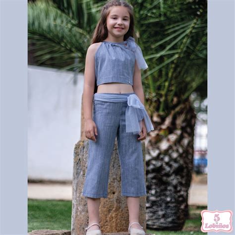 Conjunto Ni A Ceres Azul Nekenia Lobi Os Moda Infantil