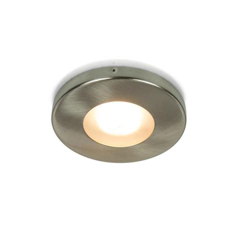 IP44 LED Inbouwspot Petra Rond RVS Look Extra Warm Wit Dimbaar 5W