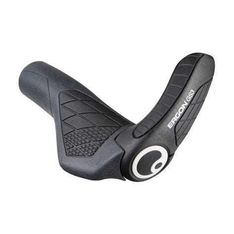 Ergon GS3 L MTB Racing Chwyty Z Rogami Czarne ER 42410037