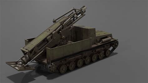 D Model Type Ha To Self Propelled Mortar Vr Ar Low Poly Cgtrader