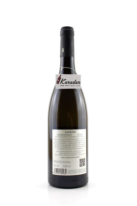 Chardonnay Laudàri 2020 13 5 vol Baglio di Cristo di Campobello