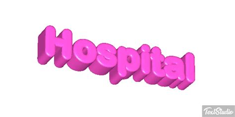 Hospital Word Animated GIF Logo Designs