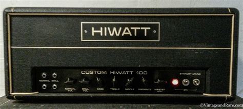 Hiwatt Custom Hiwatt 100 Dr103 1971 Black Amp