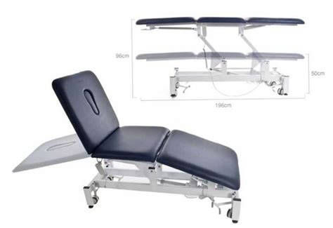 Three Section Physiotherapy Table Adjustable On Height With An