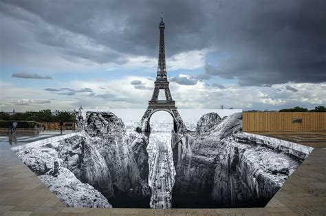 JR NEW TROMPE LOEIL PASTING AT THE EIFFEL TOWER Paris 2021