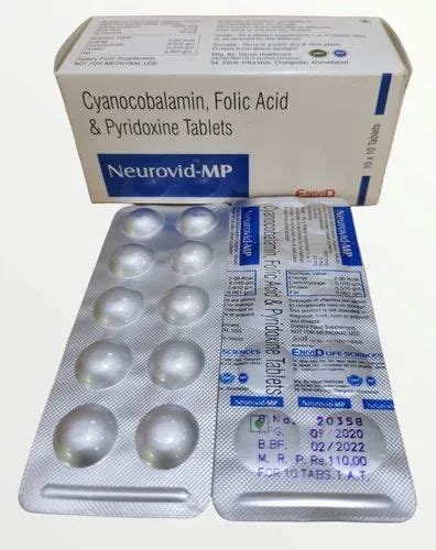 Cyanocobalamin Folic Acid Pyridoxine Tablets At Rs Box In Ahmedabad