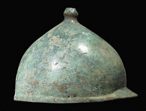 A Romano Celtic Bronze Helmet Of Montefortino Type Circa 3rd Century B