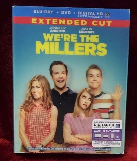 We Re The Millers Blu Ray DVD 2 Disc Set Extended Cut With Lenticular