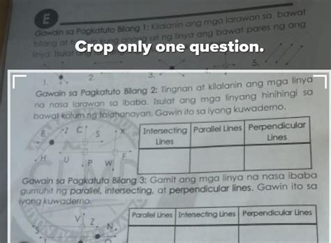 Gawain Sa Pagkatuto Bilang Tingnan At Kilalanin Ang Mga Linya Na