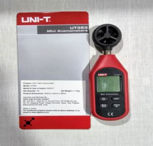 Uni T Mini Anemometer Ut Unique Control System