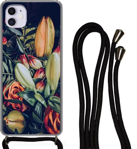 Hoesje Met Koord IPhone 11 Boeket Stilleven Bloemen Planten