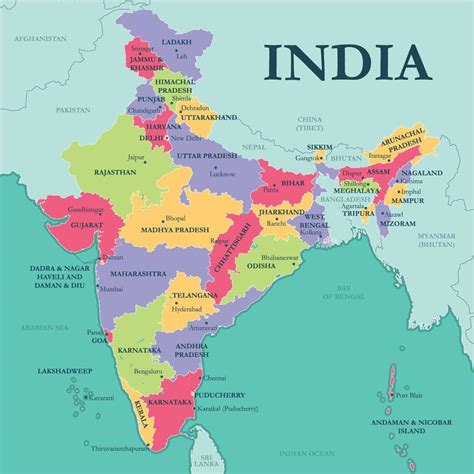 India States and Capitals 22273806 Vector Art at Vecteezy