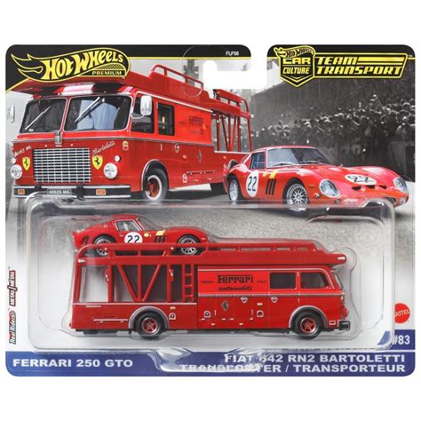 Hot Wheels Premium Team Transport Ferrari 250 GTO Fiat 642 RN2 Barto 2 Pack Smyths Toys UK