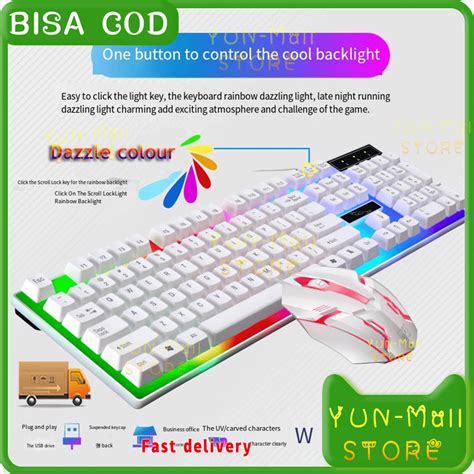 Jual Keyboard Mechanical Komputer Set Gaming Mouse Dan Keyboard