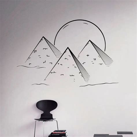 Gyptischen Pyramiden Wand Aufkleber Heiligen Symbol Vinyl Aufkleber