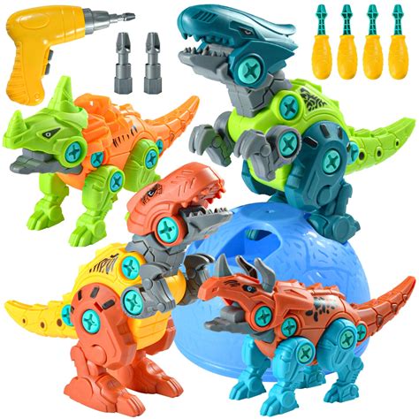 XUEYU Take Apart Dinosaur Toys Kids 3-8 Years Old, Dinosaur Toys Kids Building Toy Set ...