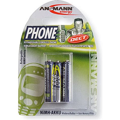 Ansmann Dect Nimh Micro Aaa 800mah Maxe 3 Pack • Pris