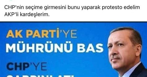 CHPLİLER DEN AK PARTİYE MÜHRÜ BAS CHPYE ÇARPI AT OYUNU SAKIN YAPMAYIN