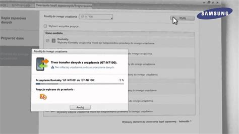 Oprogramowanie Samsung Kies Kopiowanie Kontakt W Z Telefonu Na