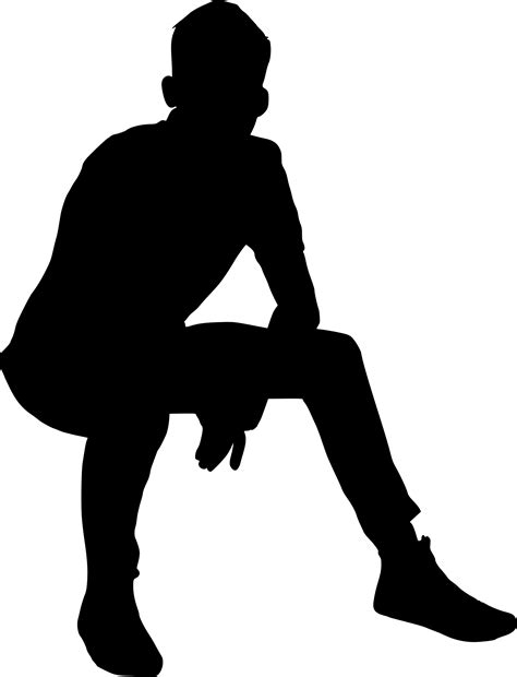 Sitting Man Silhouette