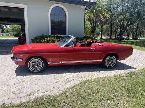 1965 Ford Mustang Convertible Red – Muscle Vintage Cars