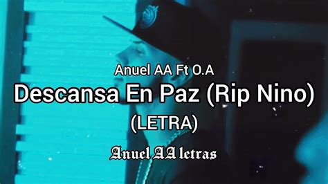 Anuel AA Ft OA Descansa En Paz RIP Nino LETRA YouTube