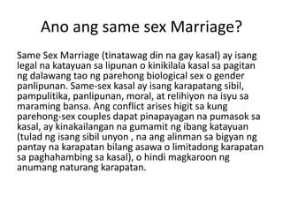 Same Sex Marriage Pptx
