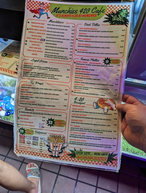 Munchies 420 Cafe Menu Updated January 2025