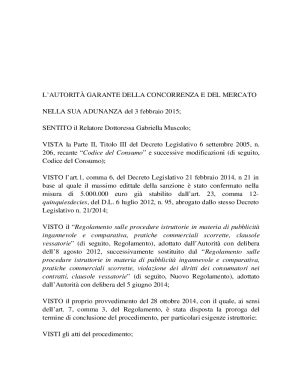 Compilabile Online Attivit Di Tutela Del Consumatore Agcm Fax Email