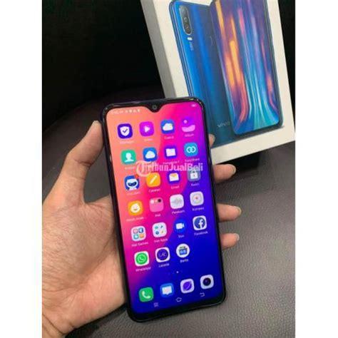 HP Vivo Y12 3 32GB Aqua Blue Second Fullset Mulus Normal Siap Pakai Di