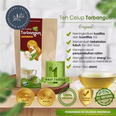 Jual Teh Celup Torbangun ORIGINAL Pelancar ASI Booster Tea Torbangun