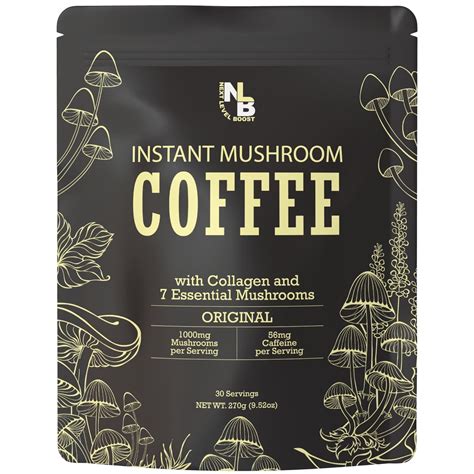 Amazon.com : Instant Mushroom Coffee - Organic Mushrooms, 270g, 30