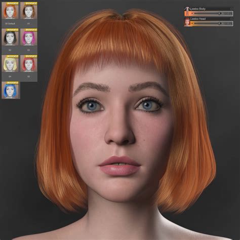 Leeloo For Genesis With Hair And Pro Textures Daz Content By