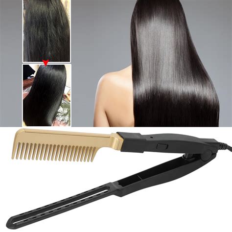 Mgaxyff W Electric Heating Comb Wetdry Use Hair Straightening Hot Brush Hairdressing Tool