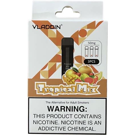 CLOSESYSTEM Vladdin X Cartridge Tropical Mix ยกกลอง3ตว 3 2ml 1