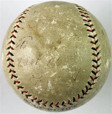 Lot Detail Early Babe Ruth Single Signed ONL Baseball From Babe Ruth