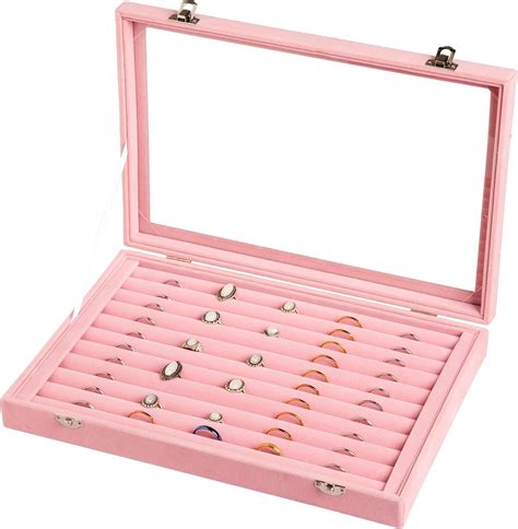 Amazon Frebeauty Rings Earrings Organizer Tray With Clear Lid