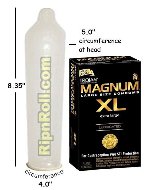 Trojan Magnum Xl Large Size Lubricated Condoms Or Display And Curio