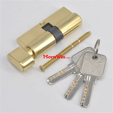 Euro Profile Cylinder Lock Brass Of Mortise Lock Cylinder With Thumb