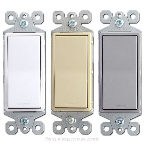 4 Decora Gfi Rocker Light Switch Wall Plates Kyle Switch Plates