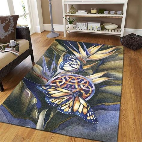 Butterfly Ver4 Rug Area Rug Decorative Floor Mat Carpet Rug Etsy