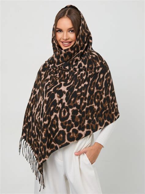 Леопардовый палантин с чем носить (60 фото)
