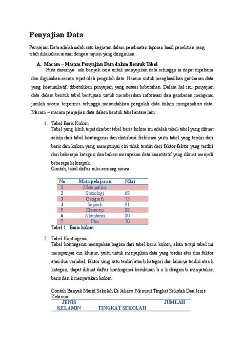 Detail Contoh Bentuk Tabel Koleksi Nomer 38