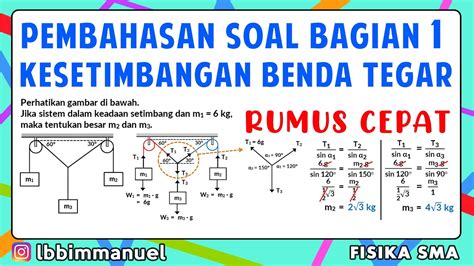 Kesetimbangan Benda Tegar Pembahasan Soal Bagian Cara Cepat