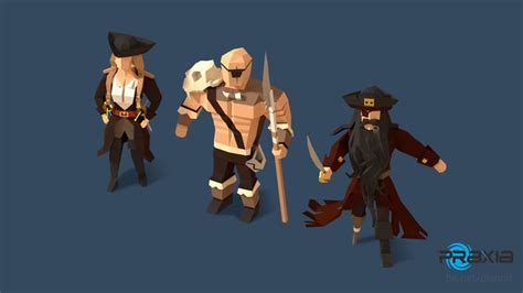 Artstation Pirates Of The Polygon Sea Alex Pushilin Pirates Low