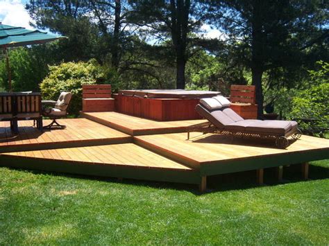 Custom Floating 3 Tier Deck Surrounding Swim Spa Deck Sacramento By Zen Space Gardens Houzz