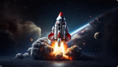 Premium Photo | Rocket launch HD 8K wallpaper Stock Photographic Image