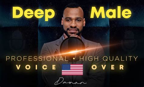 Record deep american black male voice over by african american male ...